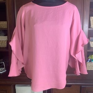 Ann Taylor Petite Blouse Long Sleeve top Medium shirt
